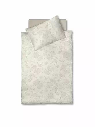 FLEURESSE | Flanell Bettwäsche 70x90cm/140x200cm LECH JACQUARD Pine | beige